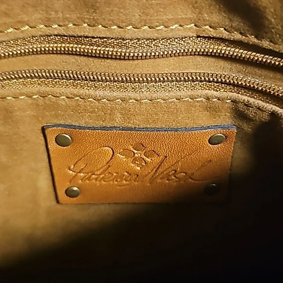 NWOT Patricia Nash granada turquoise tooled leather crossbody purse - Picture 10 of 12